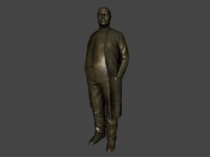 Statue eines dicken Mannes 3D Modell