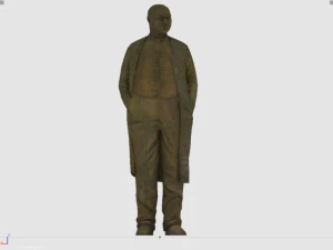 statue of a fat man 3D Model