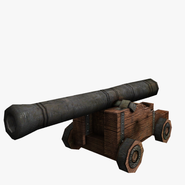 cannon Modelo 3D .c4d .max .obj .3ds .fbx .stl .blend 