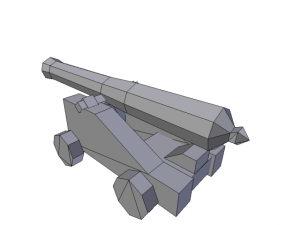 cannon Modelo 3D