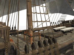 schooner commercial sailship 3D Model