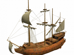 corvette sailship 3D 모델
