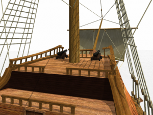 corvette sailship 3D Model