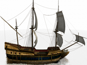 flutes sailship 3D Model