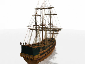 frigate hms 3D Model