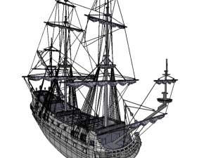 frigate hms 3Dモデル