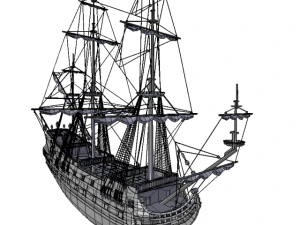 frigate hms 3D Model
