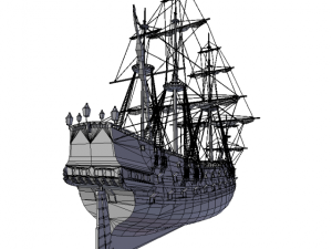 frigate hms 3Dモデル