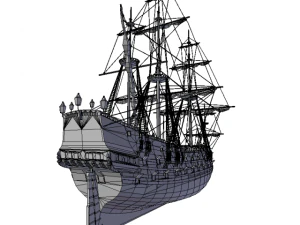 frigate hms 3D Model