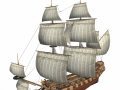 frigate hms light sailship 3D Model