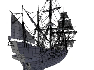 galeon sailship 3D Model