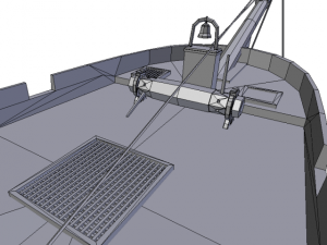 hms shooner 1 masts 3D Model