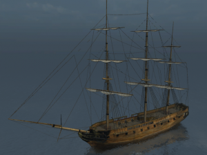 hms 18 sailships collection 3D Model