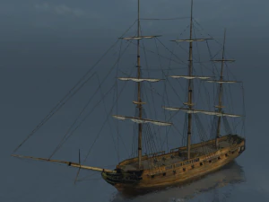 hms 18 sailships collection 3D Model