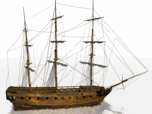 hms 18 sailships collection 3D Model