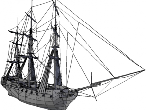 hms 18 sailships collection 3D Model