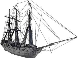 hms 18 sailships collection 3D Model