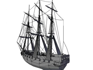 hms 18 sailships collection 3D Model