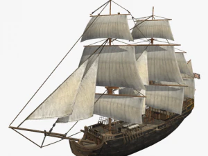 hms 18 sailships collection 3D Model