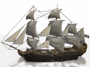 hms 18 sailships collection 3D Model