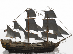 hms 18 sailships collection 3D Model