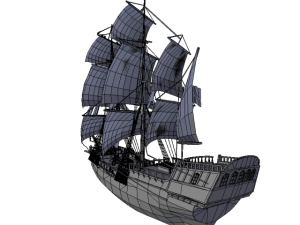 hms 18 sailships collection 3D Model