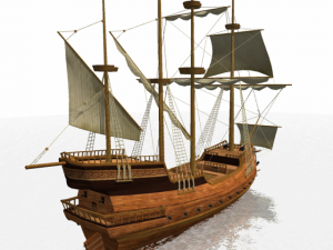 hms 18 sailships collection 3D Model