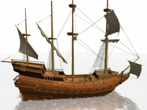 hms 18 sailships collection 3D Model