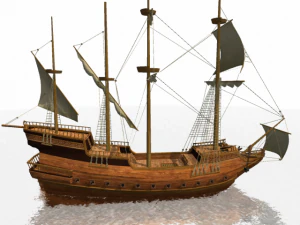 hms 18 sailships collection 3D Model