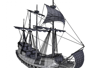 hms 18 sailships collection 3D Model