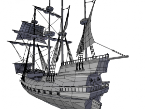 hms 18 sailships collection 3D Model