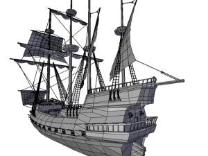 hms 18 sailships collection 3D Model