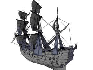 hms 18 sailships collection 3D Model