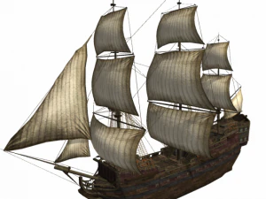 hms 18 sailships collection 3D Model