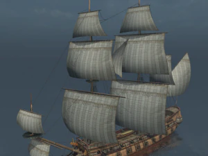 hms 18 sailships collection 3D Model