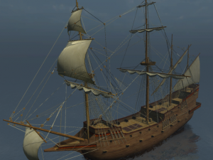 hms 18 sailships collection 3D Model