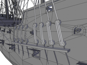 hms 18 sailships collection 3D Model