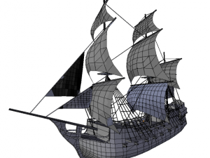 hms 18 sailships collection 3D Model