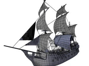 hms 18 sailships collection 3D Model
