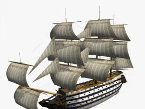 hms 18 sailships collection 3D Model