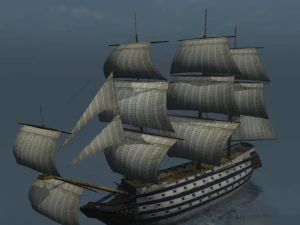 hms 18 sailships collection 3D Model