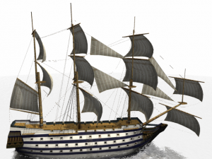 hms 18 sailships collection 3D Model