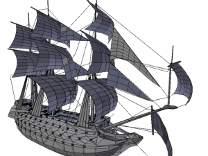hms 18 sailships collection 3D Model