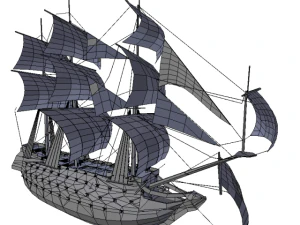 hms 18 sailships collection 3D Model