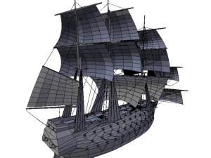 hms 18 sailships collection 3D Model