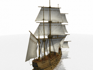 hms 18 sailships collection 3D Model