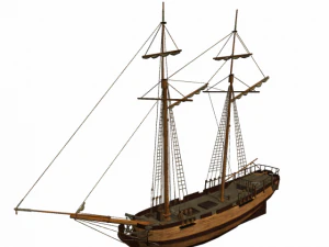 hms 18 sailships collection 3D Model