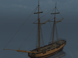 hms 18 sailships collection 3D Model