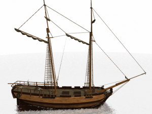hms 18 sailships collection 3D Model