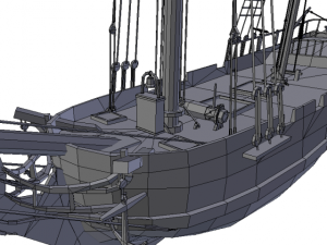 hms 18 sailships collection 3D Model